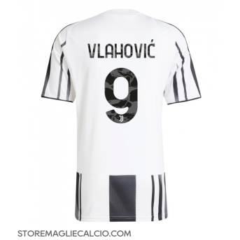 Juventus Dusan Vlahovic #9 Maglia Gara Casa Repliche 2025-26